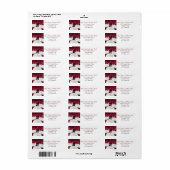 Robin Cupcakes Adressenmarken (Vorne)