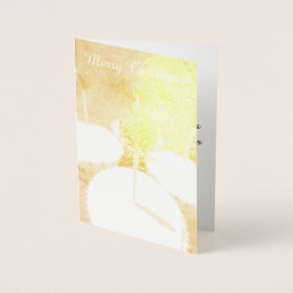 Robin Cupcakes Christmas Foil Card Folienkarte