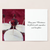 Robin Cupcakes Christmas Foil Card Folienkarte (Innenseite)