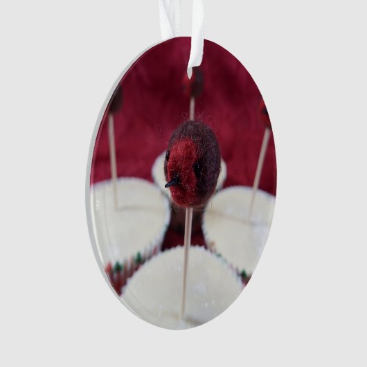 Robin Cupcakes Ornament (Vorderseite)