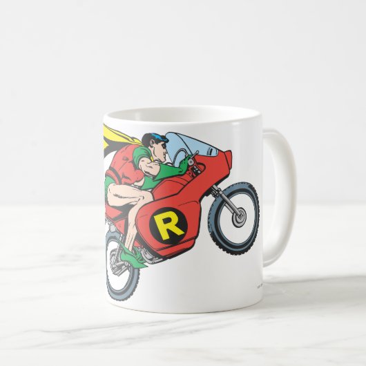 Robin & Cycle Kaffeetasse (VorderseiteRechts)