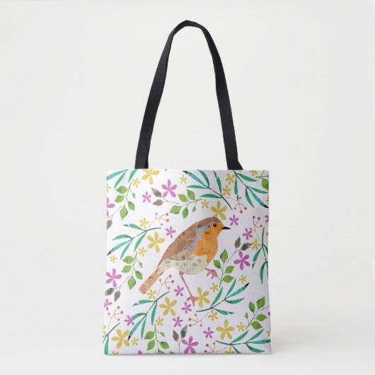 Robin der Vogel von Weihnachten Tasche (Vorderseite)