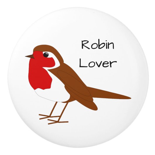 Robin Design Personalised Keramikknauf (Vorderseite)