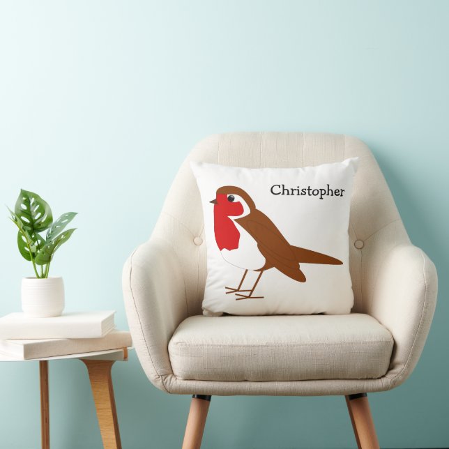 Robin Design Personalisiert Kissen (Stuhl )