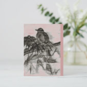 Robin Dusk Postcard Postkarte (Stehend Vorderseite)