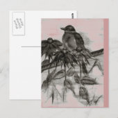 Robin Dusk Postcard Postkarte (Vorne/Hinten)