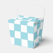 Robin Egg Blau mit weißem Quadrat Ausstieg Geschenkschachtel (Vorderseite)