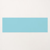 Robin Egg Blau mit weißem Quadrat Muster Yogamatte (Rückseite (Horizontal))
