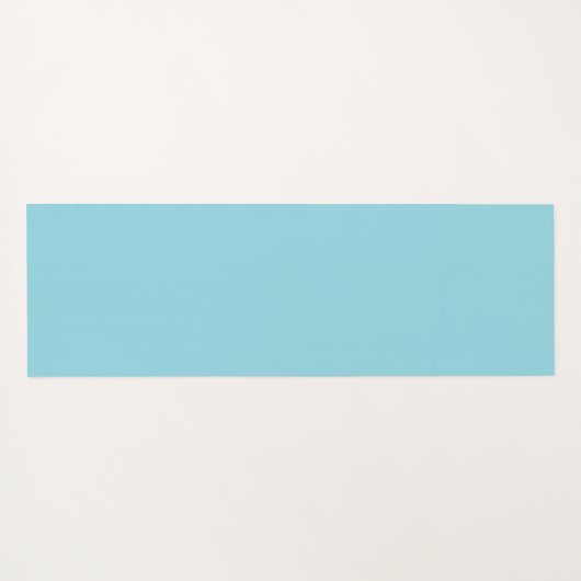 Robin Egg Blau mit weißem Quadrat Muster Yogamatte (Rückseite (Horizontal))