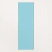 Robin Egg Blau mit weißem Quadrat Muster Yogamatte (Rückseite)