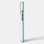 Robin Egg Blau und Weiß Streifen Case-Mate iPhone Hülle (Rückseite / Links)