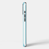 Robin Egg Blau und Weiß Streifen Case-Mate iPhone Hülle (Rückseite / Links)