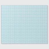 Robin Egg Blue and White Greek Key Pattern Geschenkpapier (Flach)