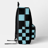 Robin Egg Blue & Black Bedruckter Rucksack (Links)