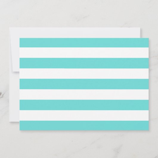 Robin Egg Blue Calligraphy Brautparty Einladung (Rückseite)