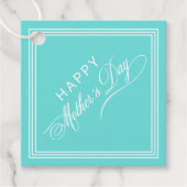 Robin Egg Blue Calligraphy Mother Day Geschenkanhänger (Vorderseite)