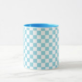 Robin Egg Blue Combo Tasse mit weißem Quadrat Must (Zentrum)
