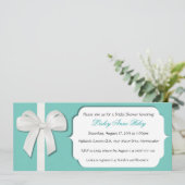 Robin Egg Blue Custom Brautparty lädt ein Einladung (Stehend Vorderseite)