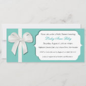 Robin Egg Blue Custom Brautparty lädt ein Einladung (Vorderseite)