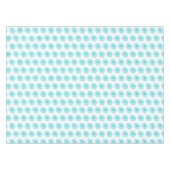 Robin Egg Blue Daisy Print, Hippie Blume Muster Tischdecke (Vorderseite (Horizontal))