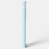Robin Egg Blue Gingham Girly Signature Samsung Galaxy Hülle (Linke Seite)
