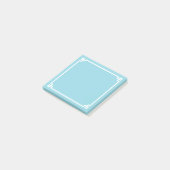 Robin Egg Blue Griechisch-Ziergrenze Post-it Klebezettel (angewinkelt)