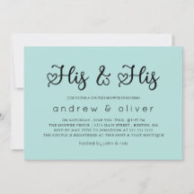 Robin Egg Blue Minimal seine Dusche & sein Paar