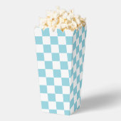Robin Egg Blue mit weißem Square Muster Popcorn Geschenkschachtel (Geplatzt)