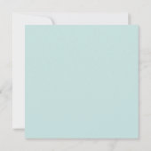 Robin Egg Blue und Gold Damask Hochzeitsaufenthalt Einladung (Rückseite)