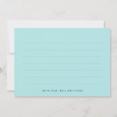 Robin Egg Blue Wedding Foto Collage Vielen Dank Dankeskarte (Rückseite)