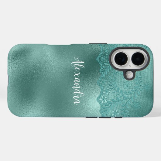 Robin Egg Green Case-Mate iPhone Hülle (Rückseite (Horizontal))