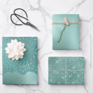 Robin Egg Green Geschenkpapier Set