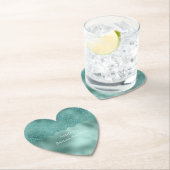 Robin Egg Green Lace Brautparty Untersetzer (Vor Ort)