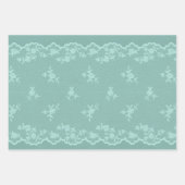 Robin Egg Grünleaf Linen (nicht wirkliche Leinen) Geschenkpapier Set (Vorderseite 3)