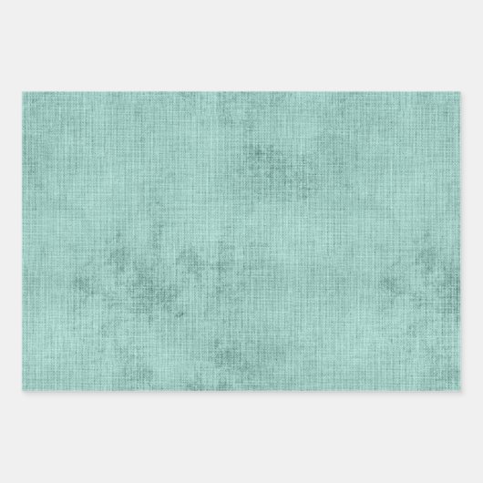 Robin Egg Grünleaf Linen (nicht wirkliche Leinen) Geschenkpapier Set (Vorderseite 2)