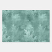 Robin Egg Grünleaf Linen (nicht wirkliche Leinen) Geschenkpapier Set (Vorderseite)