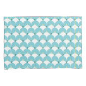 Robin-Ei-abstrakte Lilienmuster Kissenbezug (Vorderseite-Rechts)