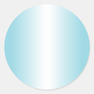 Robin-Ei-Blau- und Weißverlauf Blank Runder Aufkleber