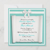 Robin-Ei-blaue Schläger Mitzvah Einladungen (Vorderseite)