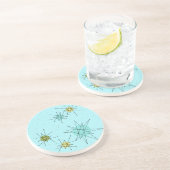 Robin-Ei-blauer Getränkeuntersetzer (Seite)