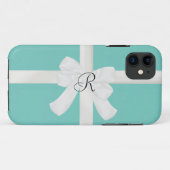 Robin-Ei blauer kundenspezifischer AnfangsiPhone Case-Mate iPhone Hülle (Rückseite (Horizontal))