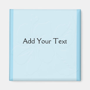 Robin-Ei-blauer Ton auf Ton-Hibiskus Magnet