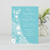 Robin Ei Custom Brautparty laden Einladung (Stehend Vorderseite)