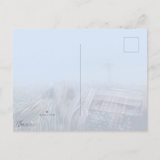 Robin Einladungspostkarte (Rückseite)