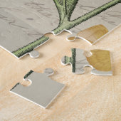 Robin Elegant Bird Butterfly Französische Kunst Puzzle (Seite)