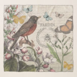 Robin Elegant Bird Butterfly Französische Kunst Schal<br><div class="desc">Entdecken Sie den Charme vergangener Zeiten mit dieser exquisiten, originalen Collage, die sorgfältig aus antiken Ephemerien gefertigt wurde. Dieses Design mit einem wunderschön ausgeschmückten Rotkehlchen inmitten üppiger botanischer Illustrationen erinnert an die Ruhe eines Vintagen Gartens. Delikate Schmetterlinge flattern herum, während eine klassische Hummel von einem Lorbeerkranz umgeben ist. Der Hintergrund...</div>