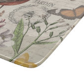 Robin Elegant Bird Butterfly Französische Kunst Schneidebrett (Ecke)