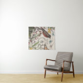 Robin Elegant Bird Butterfly Französische Kunst Wandteppich (Beispiel (Horizontal))