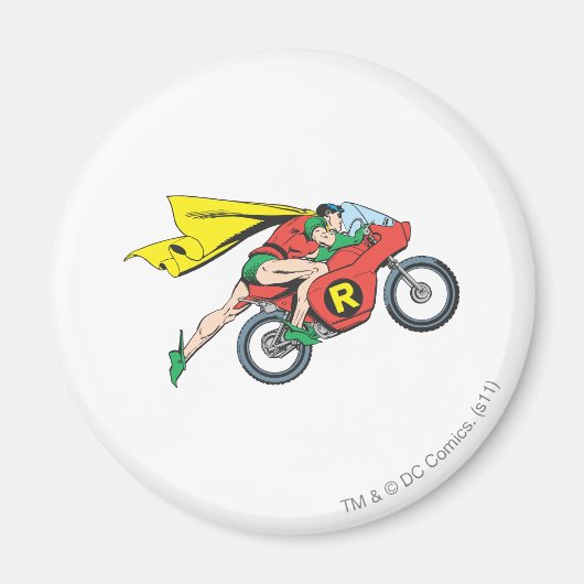 Robin & Fahrrad Magnet (Vorne)