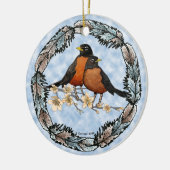 Robin Filiale Keramik Ornament (Links)